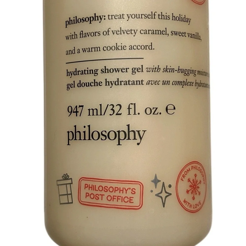 PHILOSOPHY Christmas Cookie Shower 3 in 1 Gel, Bubble Bath & Shampoo Pump 32oz